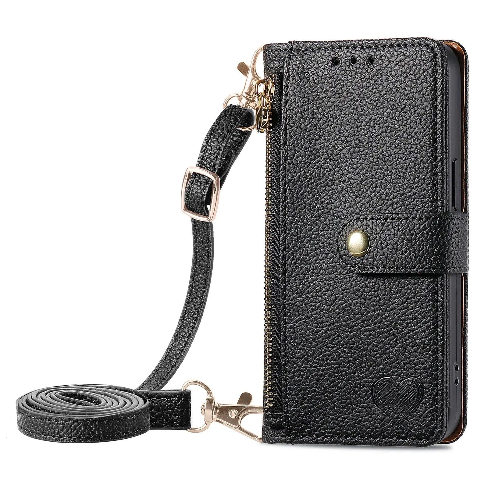 Crossbody Leather Wallet Purse Case with Zipper For Samsung - Premium Mobile Phone Cases from Dressmycell.com - Just $30! Shop now at Dressmycell.com Crossbody Leather Wallet Purse Case with Zipper For Samsung - Premium Mobile Phone Cases from Dressmycell.com - Just $30! Shop now at Dressmycell.com